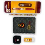 Galatasaray Lisanslı Kırtasiye Seti – Çıt Çıt Dosya, Telli Defter, Kurşun Kalem, Uçlu Kalem ve Uç, Silgi, Roket Silgi, Kalemtraş ve Islak Mendil – Gs Taraftar Öğrenci Okul Seti - Standart Set