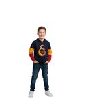 Galatasaray Lisanslı Logo Siyah Kapüşonlu Çocuk Sweatshirt, 3-4 Yaş, GS Swt 090, Sweat Siyah, üniseks-çocuk
