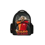 Galatasaray Mauro Icardi 3 Bölmeli Suni Deri Okul Sırt Çantası, Siyah