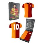 Galatasaray Metin Oktay T-Shirt Özel Tasarım Metin Oktay Baskılı Hediyelik Ahşap Kutulu
