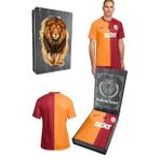 Galatasaray Orijinal 23-24 Parcali Forma Gs Aslan Baskili Hediyelik Ahsap Kutulu