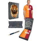 Galatasaray Orijinal 23-24 Parcali Forma Kalem Hediyeli Ozel Tasarim Hediyelik Ahsap Kutulu