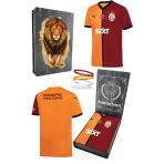 Galatasaray Orijinal Lisanslı 2024/25 Sarı Kırmızı 5 Yıldızlı Taraftar Forma Spor Bileklik Set Hediyelik Ahşap Kutulu