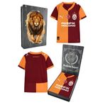 Galatasaray Orijinal Lisanslı 2025/26 Parçalı Sarı Kırmızı Yeni Sezon Çocuk Forma Aslan B