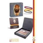 Galatasaray Orijinal Lisanslı 3'lü Silikon Çocuk Bileklik Aslan Baskılı Hediyelik Ahşap Kutulu