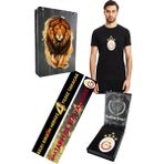 Galatasaray Orijinal Lisanslı 5 Yıldızlı Arma Siyah T-Shirt Uv Ahşap Kutulu - 023-Kırmızı