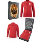 Galatasaray Orijinal Lisanslı A Takım Tam Fermuarlı Antrenman Üst Kırmızı Sweat Gs Aslan Baskılı Hediyelik Ahşap Kutulu - Kırmızı - Koyu Kırmızı