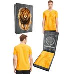 Galatasaray Orijinal Lisanslı Aslan Baskılı Sarı T-Shirt Gs Aslan Baskılı Hediyelik Ahşa