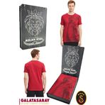 Galatasaray Orijinal Lisanslı Aslan Baskılı T-Shirt Hediyelik Ahşap Kutulu