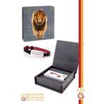 Galatasaray Orijinal Lisanslı Fashion Ayarlanabilir Bileklik Aslan Baskılı Hediyelik Ahşap Kutulu