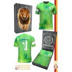 Galatasaray Orijinal Lisanslı Muslera Match Day Çocuk T-Shirt Gs Aslan Baskılı Hediyelik Ahşap Kutu