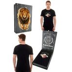 Galatasaray Orijinal Lisanslı Sıfır Yaka Gs İcardi T-Shirt Gs Aslan Baskılı Hediyelik Ahşap Kutulu