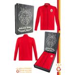 Galatasaray Orijinal Lisanslı Tam Fermuarlı Dik Yaka Kırmızı Antrenman Sweat Hediyelik Ahşap Kutulu