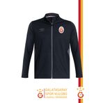 Galatasaray Orijinal Lisanslı Tam Fermuarlı Dik Yaka Siyah Antrenman Sweat