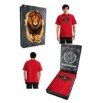 Galatasaray Orijinal Lisanslı UV Aslan Baskılı GS Logo Kırmızı Erkek T-Shirt