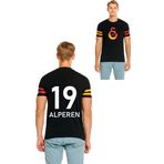 Galatasaray Orijinal Logo Baskılı Siyah Yetişkin T-Shirt İsme Özel