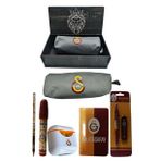 Galatasaray Orjinal Lisanslı Beyaz Air Kalemtraş Ahşap Kutulu 6'lı Kırtasiye Seti