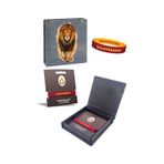 Galatasaray Silikon Çocuk Bileklik Aslan Baskı Kutulu 001 sari-kirmizi