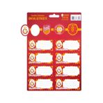 Galatasaray Stickers Okul Defter Etiketi - 3 Yaprak