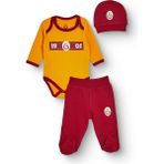Galatasaray Unisex Body-Alt-Şapka Lisans Baskılı Çıtçıtlı Bisiklet Yaka Long Sleeve Patikli - 6 - 9 Ay - Sarı