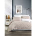 Galawarra Milano Çizgili %100 Pamuklu Nevresim Takımı - Kahve - 160 x 200 cm
