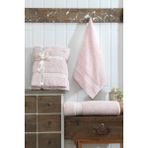 Galawarra Pamuklu 2'li Battal Boy Banyo Havlusu/saç Havlusu Set - 70 x 140 cm - Pembe