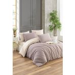GALAWARRA RoyalComfort Pamuklu Çift Taraflı Tek Kişilik Çarşafı Lastikli Nevresim Takımı