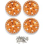 Galaxxy 1.0 Beadlock Tekerlek Göbeği Metal Mikro Tekerlek Jant 1/24 Rc Paletli Araba Eksenel SCX24 Gladyatör Bronco C10 Sürgü Jlu,3 (Yurt Dışından) - Turuncu