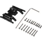 Galaxxy Metal Merkezi Şanzıman Sabitleme Kaidesi Koruma Plakası 1/24 Rc Paletli Araba Eksenel SCX24 Gladyatör Jlu Bronco C10 Sürgü, Siyah (Yurt Dışından)