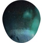 Galaxy 1 Oval Bilek Destekli Mouse Pad - Renkli