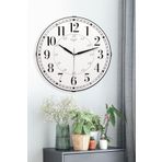 Galaxy 24 SAAT BASKILI BEYAZ ZEMİNLİ BOMBELİ DUVAR SAATİ 35 CM