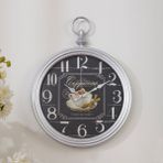 Galaxy 30x38 cm Gri Dekoratif Kadran Duvar Saati