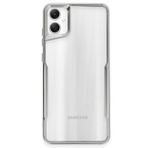 Galaxy A05 Kılıf Boyi Silikon Kapak - Gümüş