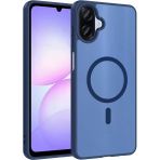 Galaxy A07 Kılıf M-Safe Şarj Özellikli Zore Babet Kapak - Mavi