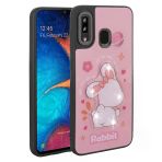 Galaxy A30 Kilif Parlayan Kabartmali Ikonik Figurlu Zore Amas Silikon Kapak