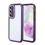 Galaxy A35 Kılıf Kamera Korumalı Renkli Kenar ve Çerçeve Tasarımlı Zore Vitamin Kapak-Derin Mor