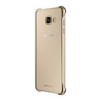 Galaxy A7 (2016) A710F ile Uyumlu Clear Back Cover Kılıf Altın EF-QA710CFEGWW