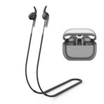Galaxy Buds 3 için Kayıp Önleyici Kayış ile Uyumlu, Samsung Galaxy Buds 3 (2024) Kablosuz Bluetooth Kulaklık Boyun Halatı, Kulaklık Spor Dalları Silikon Tutucu Bant Kayış (Siyah)