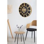 Galaxy Çarklı Duvar Saati Siyah Kasa Gold Rakam 34 Cm. ÇRK-700-KA