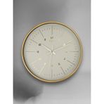 Galaxy D-218-A-11 Gold 30 cm Eskitme Kadran Yuvarlak Sessiz Akar Duvar Saati Modern Tasarım