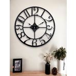Galaxy DM40 Siyah Rakamlı Metal 40 cm Duvar Saati