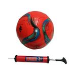 Galaxy Futbol Topu ve Şişirme Pompası - Kırmızı