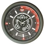 GALAXY Galaxy Premium Sport Serisi Metal Çarklı Duvar Saati 60 Cm Gri Çok Renkli