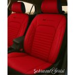 Galaxy Geely Emgrand Uyumlu Şehrazat Serisi Oto Koltuk Kılıfı - GİYDİRMELİ - Kırmızı