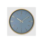 Galaxy İş-Sat Modern Klasik Duvar Saati, 30 cm, Mavi-Gold