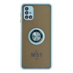 Galaxy M51 Kılıf Montreal Yüzüklü Silikon Kapak - Buz
