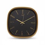 Galaxy Premium Serisi ABS Kasa Duvar Saati Oval 30 CM Gold-Siyah Klasik Kadran