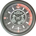 Galaxy Premium Sport Serisi Metal Çarklı Duvar Saati 60 CM Gri