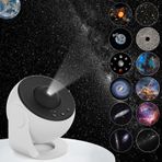 Galaxy Projektör, 12'si 1 arada Planetaryum Yıldızlı Projektör Güneş Sistemli Gerçekçi Yıldızlı Gökyüzü Gece Lambası Takımyıldızı Ay Çocuklar Yetişkinler Yatak Odası Tavan Ev Sineması Oturma Odası