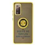 Galaxy S20 Fe Kılıf Montreal Yüzüklü Silikon Kapak - Sarı